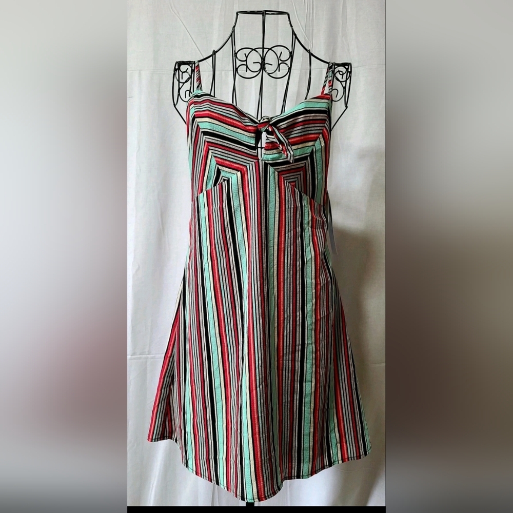 Trixxi Multicolor Striped Mini Dress